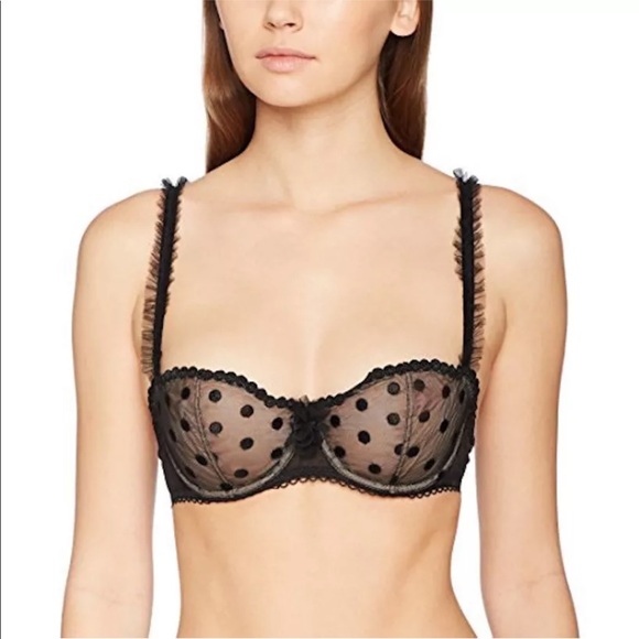 Sold Aubade Black Polka Dot Extrait De Flirt Bra - Picture 5 of 7